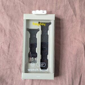 🌸  Apple Watch Silicone Band heyday Black Speckle Size 42-49mm NIB